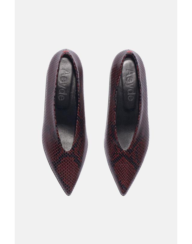 에이디 [해외직구][G95]에이디 A11PU0125006012226PORT 여성 펌프스 슬링백 하이힐 스트랩힐 CLARA SNAKE PRINT PUMPS 착용컷