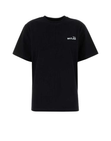 [해외직구][X45]코페르니 DJS03F5036MUL BLACK 여성 티셔츠 민소매 탑 나시 Black cotton Coperni X Disney Mulan t shirt
