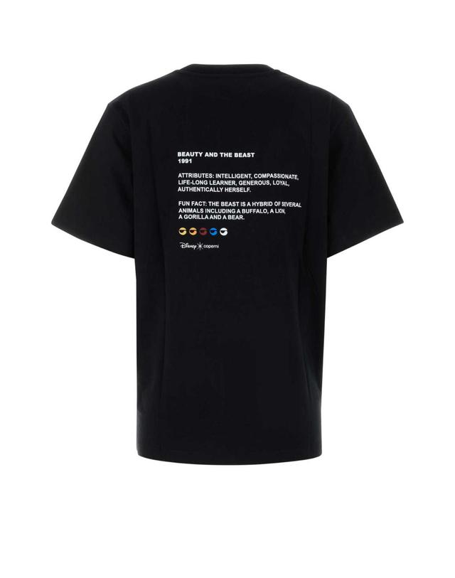 코페르니 [해외직구][X45]코페르니 DJS03F5036BEL BLACK 여성 티셔츠 민소매 탑 나시 Black cotton Coperni X Disney Belle t shirt 착용컷