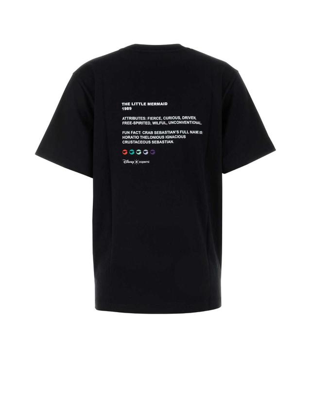 코페르니 [해외직구][X45]코페르니 DJS03F5036ARI BLACK 여성 티셔츠 민소매 탑 나시 Black cotton Coperni X Disney Ariel t shirt 착용컷