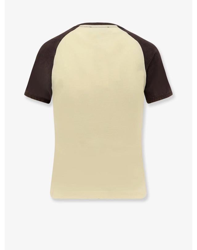 코페르니 [해외직구][N85]코페르니 COPJS177F5041 여성 티셔츠 민소매 긴소매 탑 COPERNI Cotton T shirt with used effect 착용컷