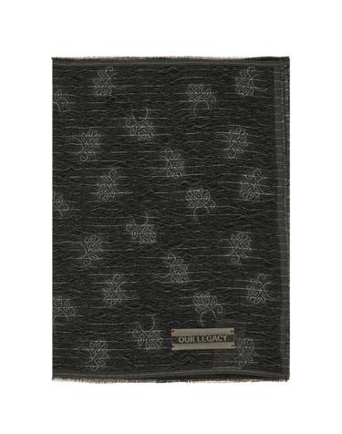 [해외직구][W63]아워레가시 A4268OB BLACK 남성 머플러 스카프 숄 Sciarpa Ornate in misto modal ricamato