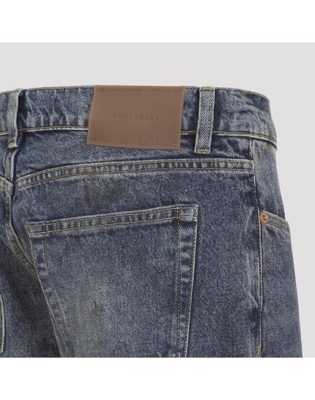 아워 레가시 [해외직구][D14]아워레가시 M4265CA ALLEY CAT WASH 남성 바지 팬츠 하의 Our Legacy Carlson Cut Jeans 착용컷