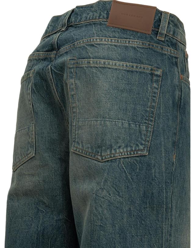 아워 레가시 [해외직구][V90]아워레가시 M4265TRIRIVER BLUE 남성 청바지 데님진 Third Cut Straight Leg Jeans 착용컷