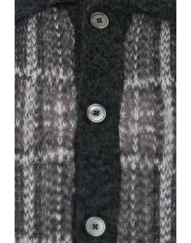 아워 레가시 [해외직구][E32]아워레가시 M4263EG 남성 니트 스웨터 OUR LEGACY Evening Polo cardigan in wool and alpaca blend 착용컷