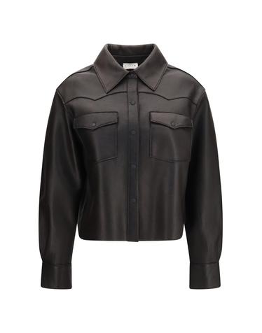 [해외직구][K68]PAROSH D431922S 086 여성 자켓 베스트 봄버 파카 베스트 블레이저 Leather Jacket