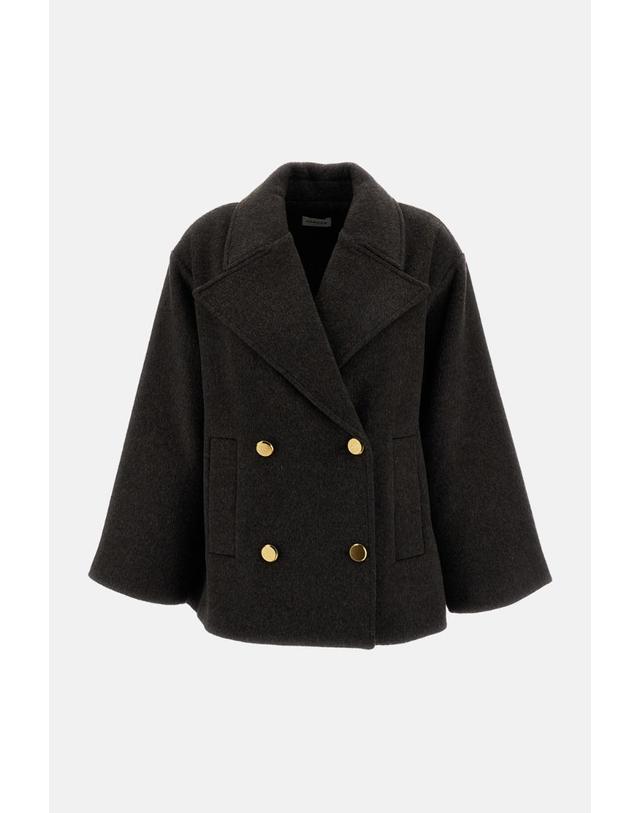 패로슈 [해외직구][G95]Parosh D431855GLEAK26086 여성 코트 트렌치코트 케이프 자켓 DOUBLE BREASTED WOOL PEACOAT 착용컷