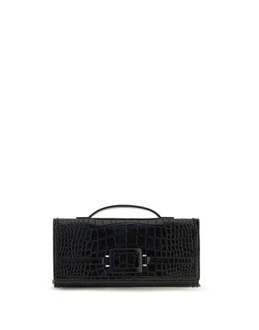 [해외직구][K68]로저비비에 RBWAORC2205VV5 B999 여성 클러치 파우치백 미니백 Belle Vivier crocodile effect Clutch