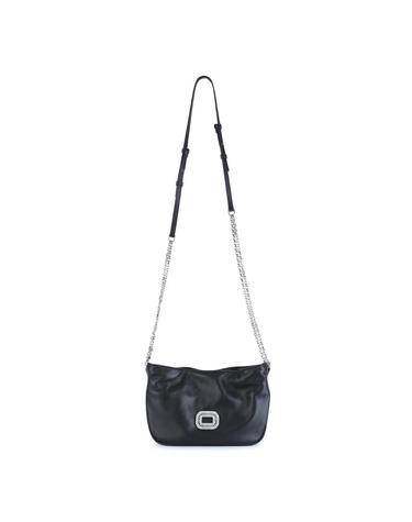 [해외직구][Q11]로저비비에 RBWABDC0000YDRB999 여성 숄더백 BLACK LEATHER PILGRIM MICRO SATCHEL
