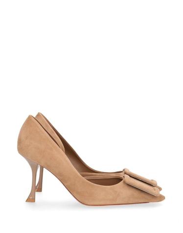 [해외직구][A94]로저비비에 RVW83045810HR0S812 여성 펌프스 슬링백 하이힐 ROGER VIVIER ROGER VIVIER Viv In The City Dorsay Suede Pumps