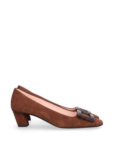 [해외직구][A94]로저비비에 RVW00639540HR0S604 여성 펌프스 슬링백 하이힐 ROGER VIVIER ROGER VIVIER Belle Vivier Suede Pumps