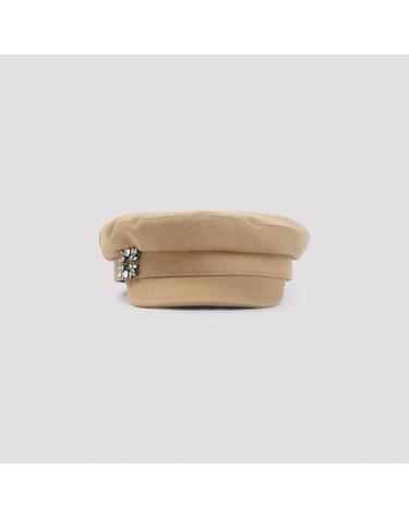 [해외직구][D14]로저비비에 RQWH0140100580 C805 CAMMELLO 여성 모자 캡 비니 버킷햇 Roger Vivier Broche Sailor Hat
