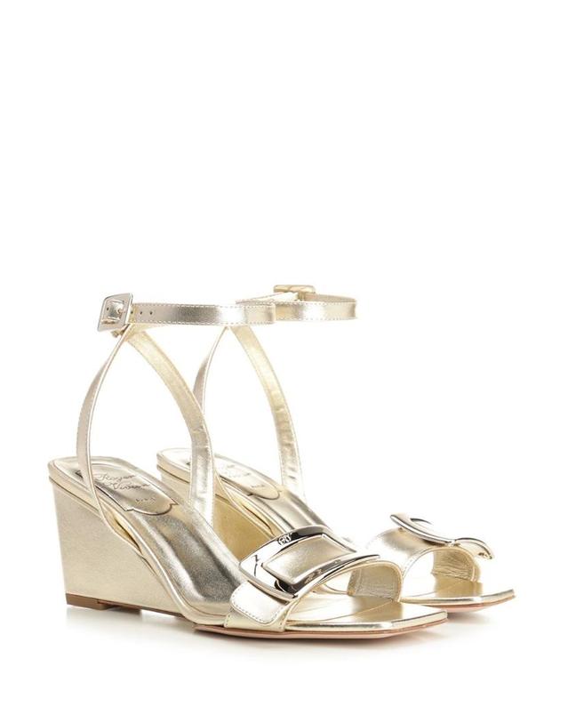 로저 비비에 [해외직구][A94]로저비비에 RVW80544440KACG005 여성 샌들 슬리퍼 ROGER VIVIER ROGER VIVIER Belle Vivier Wedge Sandals 착용컷