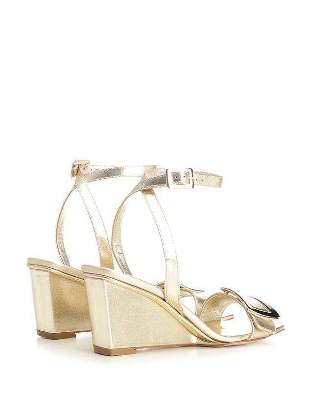 로저 비비에 [해외직구][A94]로저비비에 RVW80544440KACG005 여성 샌들 슬리퍼 ROGER VIVIER ROGER VIVIER Belle Vivier Wedge Sandals 착용컷