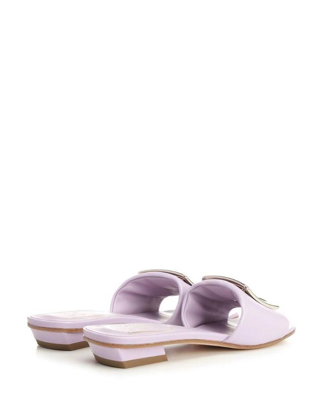 로저 비비에 [해외직구][A94]로저비비에 RVW8164492091TL028 여성 샌들 슬리퍼 ROGER VIVIER ROGER VIVIER Belle Vivier Leather Mules 착용컷