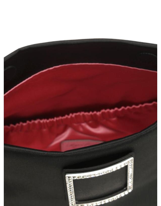 로저 비비에 [해외직구][A94]로저비비에 RBWAPDD0200RS0B999 여성 토트백 탑핸들백 ROGER VIVIER ROGER VIVIER Satin Trompette Bag 착용컷