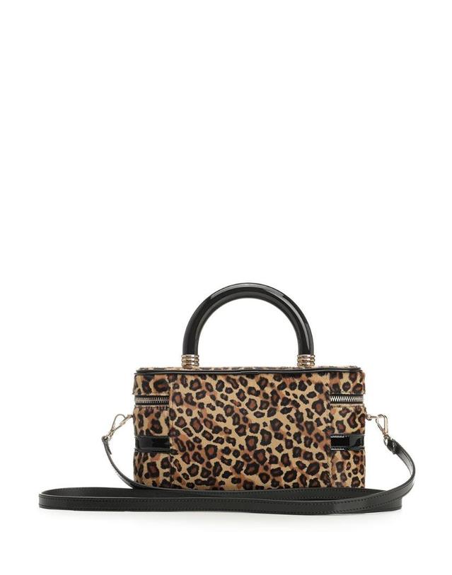 로저 비비에 [해외직구][A94]로저비비에 RBWAORH0101USN021Z 여성 토트백 탑핸들백 ROGER VIVIER ROGER VIVIER Belle Vivier Leopard Print Buckle Tote Bag 착용컷