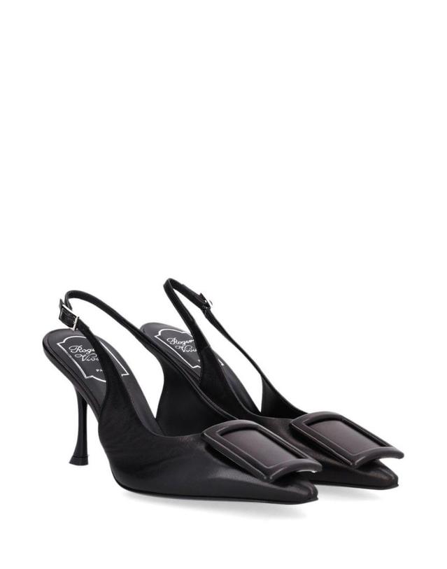 로저 비비에 [해외직구][A94]로저비비에 RVW8304578091TB999 여성 펌프스 슬링백 하이힐 ROGER VIVIER ROGER VIVIER Vanna Ballerina Flat 착용컷