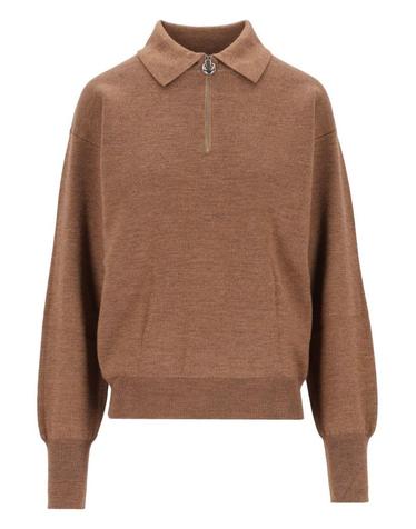 [해외직구][A94]GRIFONI G3AC0019GRD AC0034ACU 62G 여성 니트 스웨터 GRIFONI GRIFONI Half Zip Collared Sweater