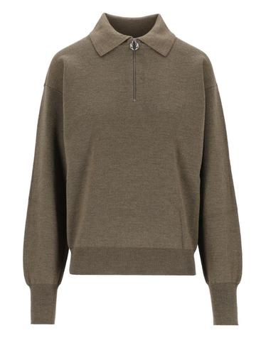 [해외직구][A94]GRIFONI G3AC0019GRD AC0034ACU 75G 여성 니트 스웨터 GRIFONI GRIFONI Half Zip Collared Sweater