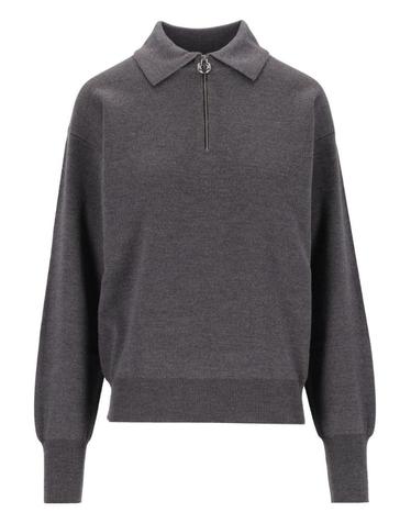 [해외직구][A94]GRIFONI G3AC0019GRD AC0034ACU 98G 여성 니트 스웨터 GRIFONI GRIFONI Half Zip Collared Sweater