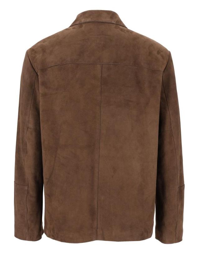 마우로 그리포니 [해외직구][A94]GRIFONI G6AC0039ACU 66G 남성 가죽자켓 레더자켓 GRIFONI GRIFONI Suede Button Up Jacket 착용컷