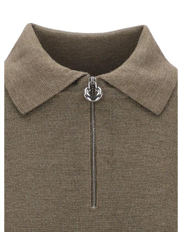 마우로 그리포니 [해외직구][A94]GRIFONI G3AC0019GRD AC0034ACU 75G 여성 니트 스웨터 GRIFONI GRIFONI Half Zip Collared Sweater 착용컷