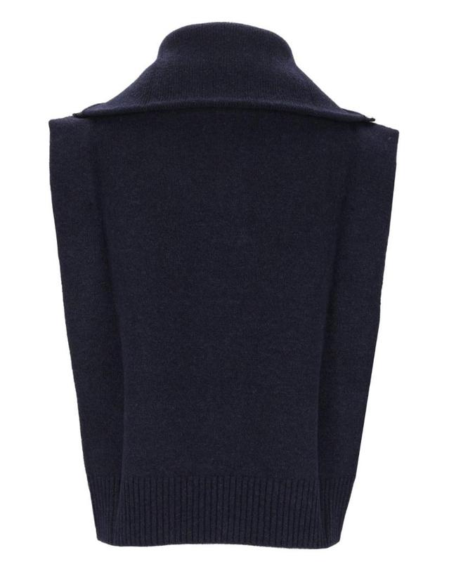 마우로 그리포니 [해외직구][A94]GRIFONI G3AC0002GRD AC0033ACU 189G 여성 니트 스웨터 GRIFONI GRIFONI Sleeveless Polo Shirt 착용컷