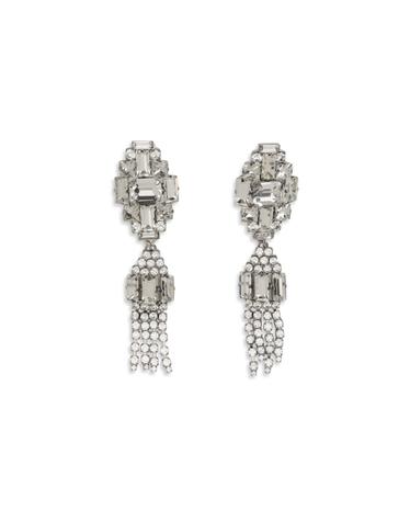 [해외직구][K68]알렉산드라리치 FABA3319J0004 0001 여성 귀걸이 피어싱 이어링 악세사리 Silver colored crystal drop Earrings