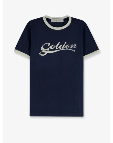 [해외직구][N85]골든구스 GMP02761 남성 티셔츠 민소매 긴소매 탑 golden goose Cotton T shirt with printed logo on the front