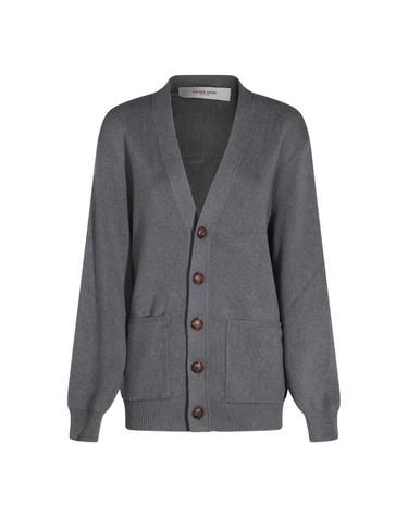 [해외직구][S27]GOLDEN GOOSE GWP00950P00066260304 여성 니트 가디건 브이넥니트 풀오버니트 라운드니트 니트웨어 스웨터 GREY COTTON BLEND CARDIGAN