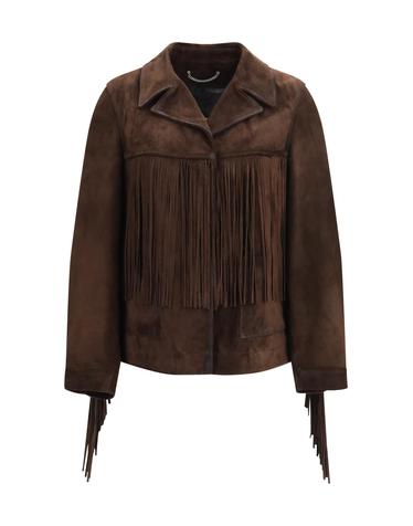 [해외직구][K68]GOLDEN GOOSE GWP02368P002737 55259 여성 자켓 베스트 봄버 파카 베스트 블레이저 Journey leather Jacket with fringes