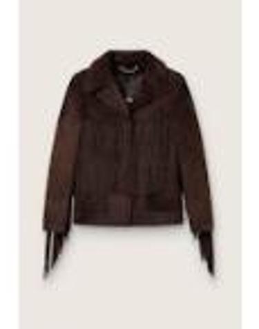 [해외직구][G95]Golden Goose GWP02368P00273755259 여성 자켓 봄버자켓 블레이저 패딩 베스트 JOURNEY WS JACKET WITH FRINGES IN WAXED CALF LEATHER