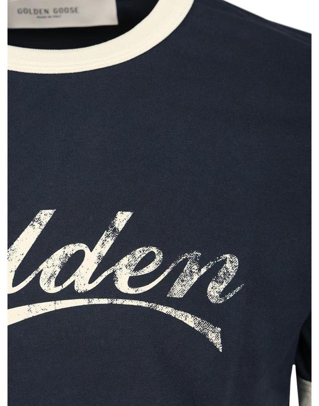골든구스 [해외직구][A94]골든구스 GMP02761P00262483134 남성 티셔츠 민소매 상의 GOLDEN GOOSE GOLDEN GOOSE Journey T Shirt 착용컷