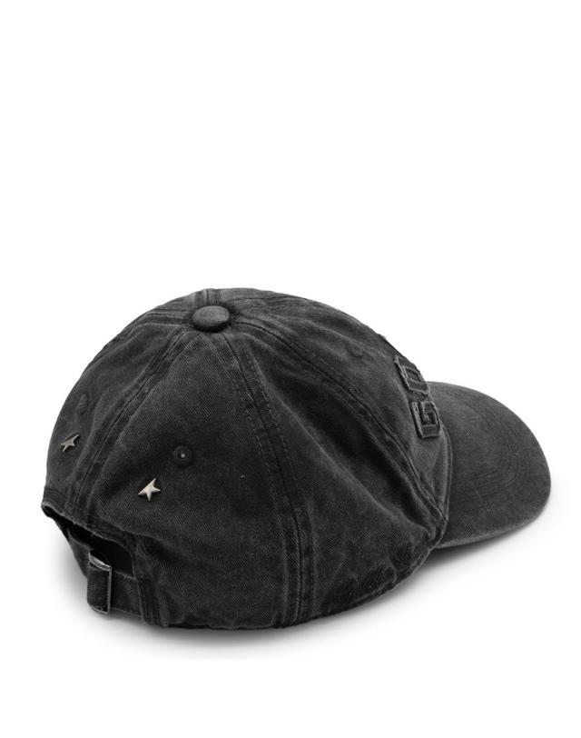골든구스 [해외직구][B47]GOLDEN GOOSE GUP02837P00273460188 여성 모자 캡 비니 ANTHRACITE COTTON BASEBALL CAP 착용컷