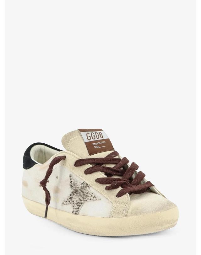 골든구스 [해외직구][N85]골든구스 GWF00101 여성 스니커즈 단화 운동화 golden goose Super star suede sneakers with iconic side logo 착용컷