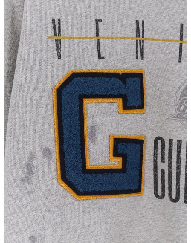 골든구스 [해외직구][N85]골든구스 GUP02175 남성 맨투맨 후드 스웨트셔츠 golden goose Cotton sweatshirt with print on the front 착용컷