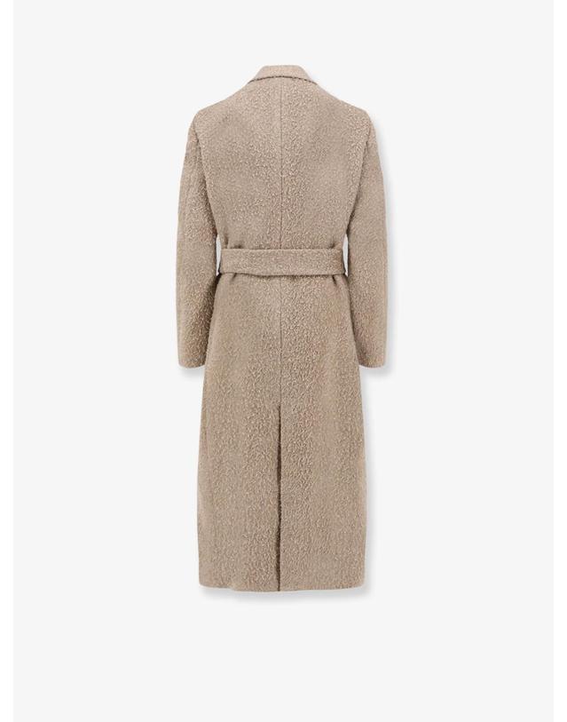 골든구스 [해외직구][N85]골든구스 GWP02319 여성 롱코트 하프코트 패딩코트 golden goose Wrinkled virgin wool blend coat 착용컷