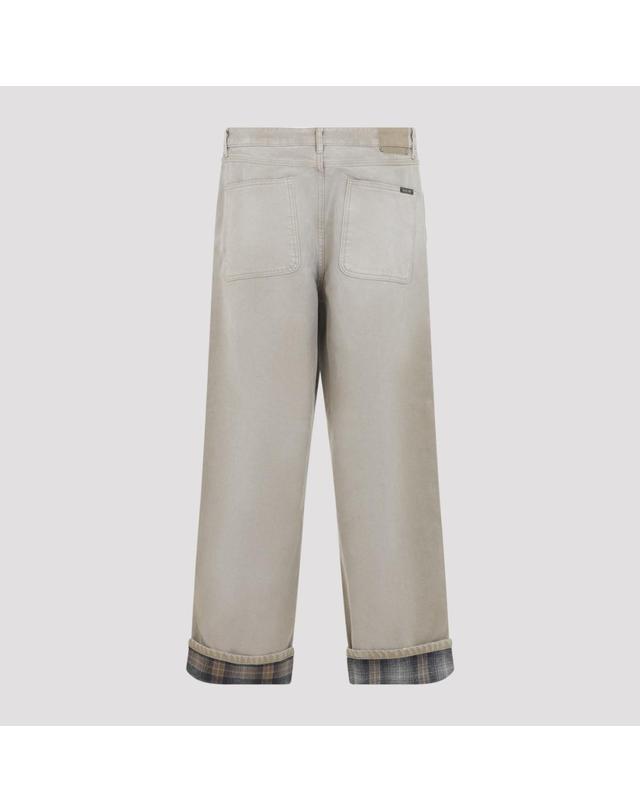 골든구스 [해외직구][D14]골든구스 GMP02748P002656 55559 CARTOUCH 남성 데님진 청바지 하의 Golden Goose Painter Russel Pants 착용컷