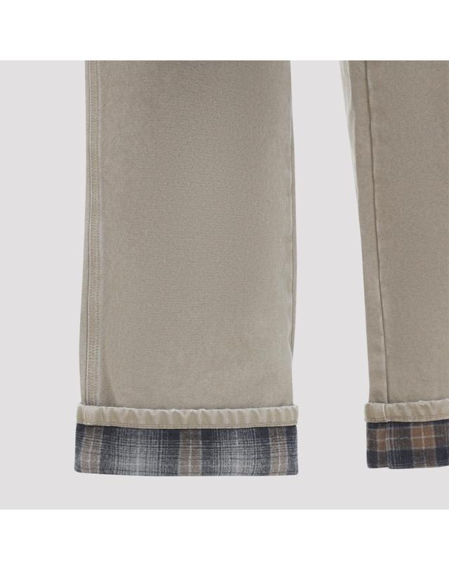 골든구스 [해외직구][D14]골든구스 GMP02748P002656 55559 CARTOUCH 남성 데님진 청바지 하의 Golden Goose Painter Russel Pants 착용컷