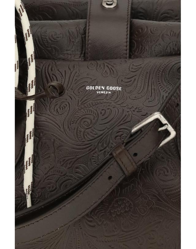 골든구스 [해외직구][K68]GOLDEN GOOSE GWA00833A000916 40163 여성 토트백 쇼퍼백 탑핸들백 핸드백 Vita Medium leather Travel Bag 착용컷