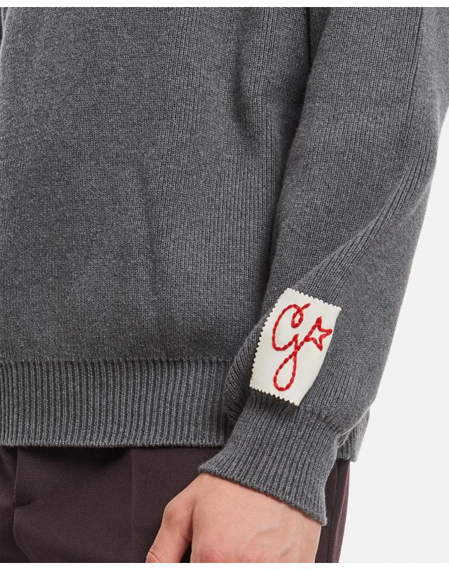 골든구스 [해외직구][G95]Golden Goose GMP00841P00066260304 남성 맨투맨 후드 스웨트셔츠 후드집업 라운드티 COTTON CREWNECK SWEATSHIRT 착용컷