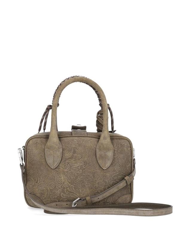 골든구스 [해외직구][A94]GOLDEN GOOSE GWA00470A00091535674 여성 토트백 탑핸들백 GOLDEN GOOSE GOLDEN GOOSE Vita Bag In Suede 착용컷