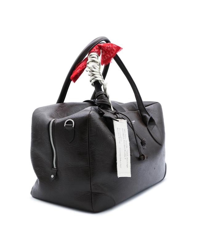 골든구스 [해외직구][B47]GOLDEN GOOSE GWA00833A00091640163 여성 토트백 탑핸들백 가방 MAHOGANY LEATHER VITA MEDIUM TOP HANDLE BAG 착용컷