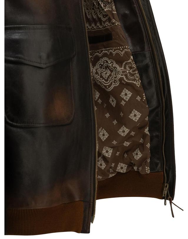 골든구스 [해외직구][V90]Golden Goose GMP02502P00228855381 남성 자켓 코트 Journey Leather Jacket 착용컷