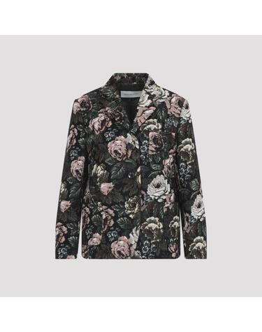 [해외직구][D14]드리스반노튼 2620104034152 900 BLACK 여성 자켓 봄버 다운 아우터 Dries Van Noten Brea Jacquard Jacket
