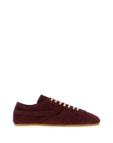 [해외직구][X45]드리스반노튼 2620117000134 702 여성 스니커즈 단화 운동화 로우탑 하이탑 Burgundy suede sneakers