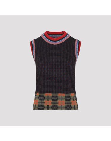 [해외직구][D14]드리스반노튼 2620112354762 359 BORDEAUX 여성 스웨터 니트 가디건 Dries Van Noten Temi Knit Gilet