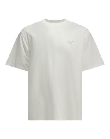 [해외직구][V90]아크테릭스 X000010702KRAGG CTN EMB SSWHITE LIGHT 남성 티셔츠 긴팔 반팔 Kragg Emblem Crew Neck T Shirt