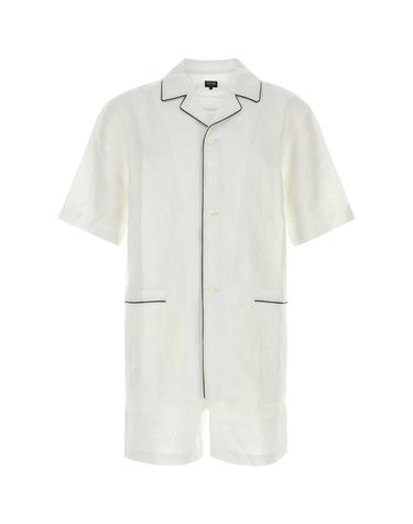 [해외직구][X45]제냐 RAHP33A3PHSH00 N01 남성 셔츠 남방 긴팔 반팔 White linen pyjama